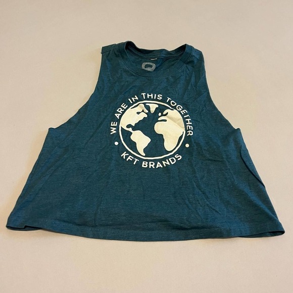 Kft We are in this Together Teal Crop - M - Picture 1 of 4